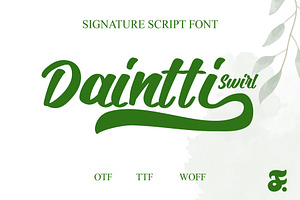 Daintti Swirl Script
