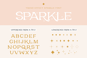 Trend Effect - Modern Star Font Set