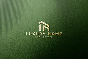 Luxury Gold Home Real Estate Logo, a Branding & Logo Template by Design_Planet
