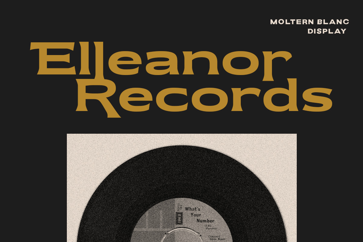 Moltern Blanc - Vintage Display Fon, a Sans Serif Font by Letterhend Studio (Photo 6 of 9)