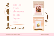 Bakery Instagram Post Templates, a Social Media Template by Hell Yeah Designs (Thumbnail 7 of 8)