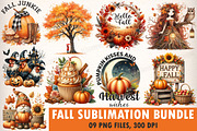 Fall Sublimation Bundle, Autumn PNG, an Illustration by SinaCreation (Thumbnail 1 of 21)