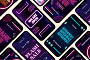 Neon Animation Instagram Story, a Templates & Theme by TemplateCastleStore (Thumbnail 8 of 9)