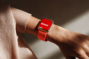 Elegant watch device mockup