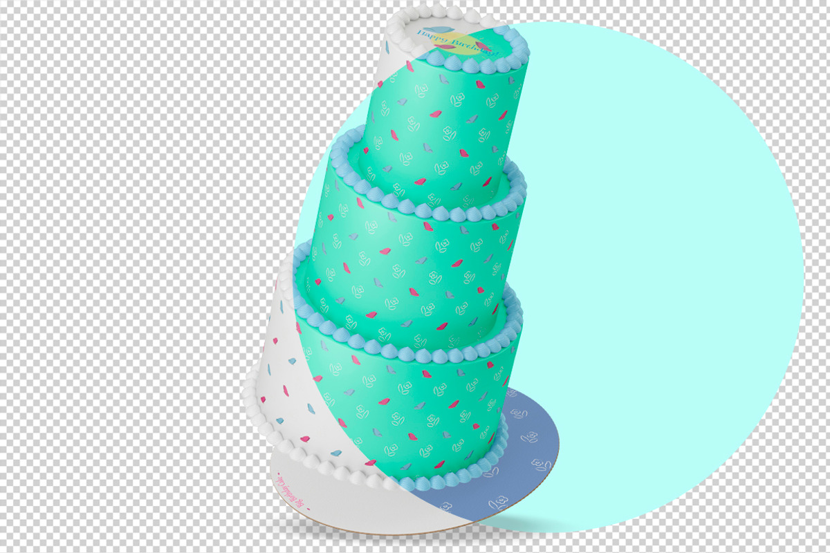 Tiered cake Mockup set. PSD mockup., a Product Mockup by NatalyaZelenova (Photo 3 of 7)