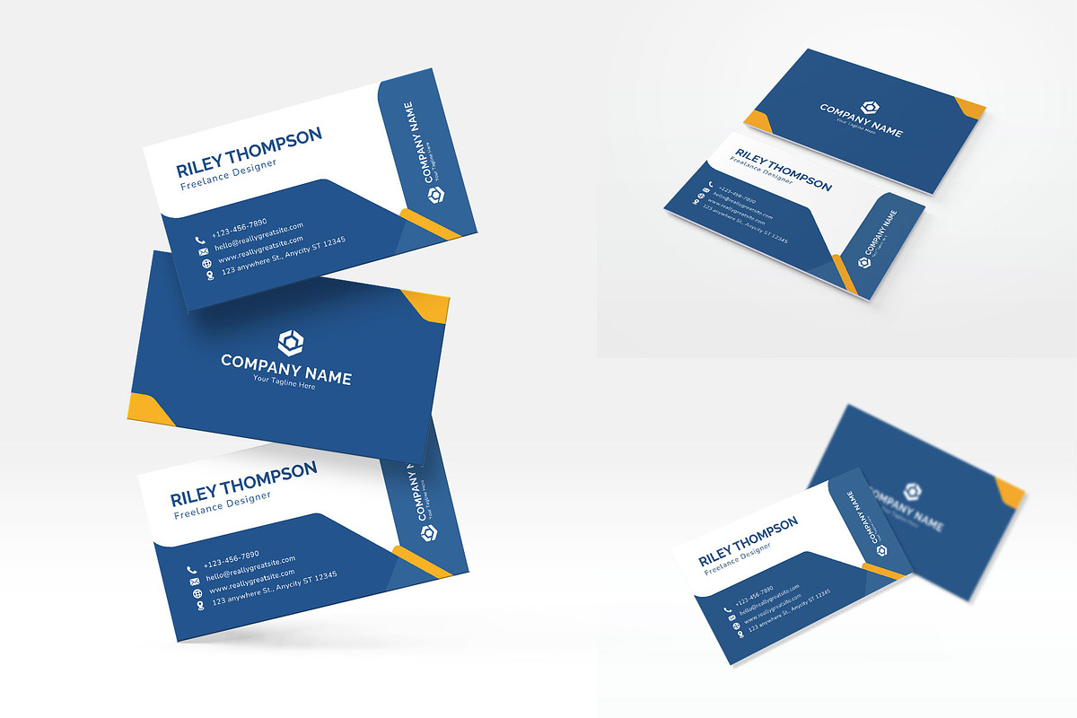 Elegant and Modern Business Card, a Business Card Template by Artnivora.Std