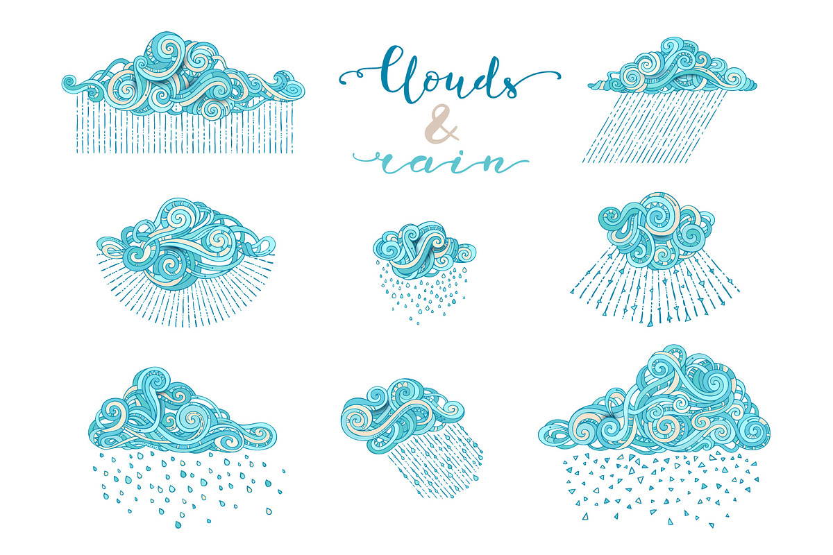 Sky. Graphics-letterings-patterns., an Illustration by MaljukArt (Photo 9 of 20)