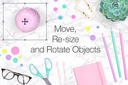 Crafty Scene Creator - Top View, a Product Mockup by Pixomize (Thumbnail 2 of 6)