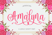 Amalyna Script, a Script Font by Rastype (Thumbnail 1 of 5)
