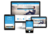 Enigma Premium  WordPress Theme, a WordPress Template by Weblizar Themes & Plugin (Thumbnail 1 of 3)