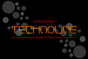 TECHNOLINE, a Font by Barkah (Thumbnail 1 of 6)