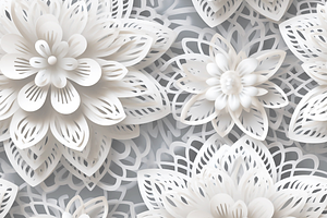 10 3d Lace Flora Seamless Pattern 4k