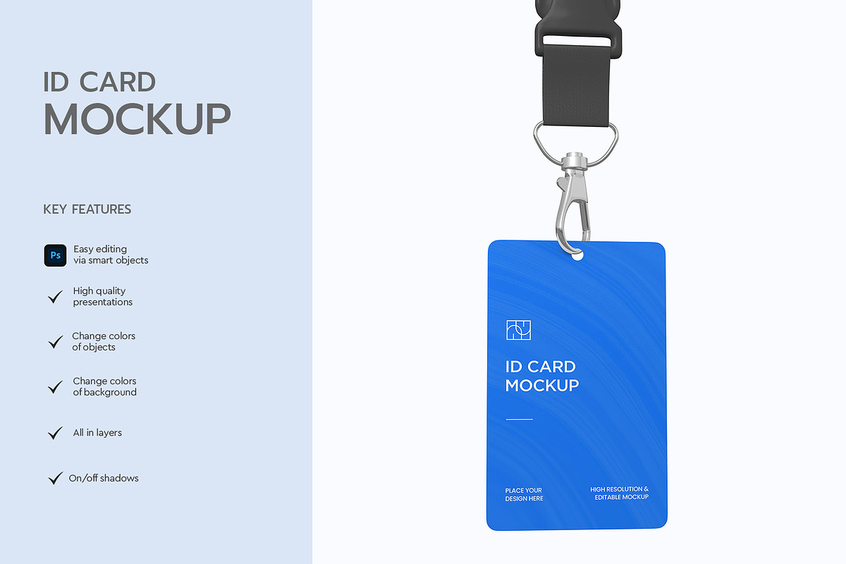 Hanging ID Card Mockup Template, a Product Mockup by graphypix (Photo 2 of 4)