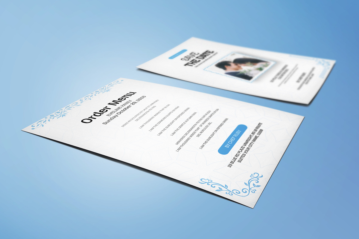 Funeral Program Template, an Invitation Template by Creatiya Type (Photo 2 of 6)