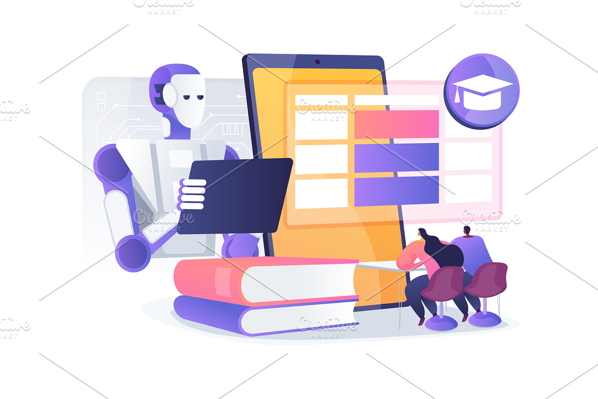 AI Personalized Learning for, an Education Illustration by Visual Generation