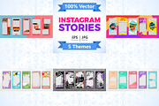 Instagram Stories Templates, a Decorative Illustration by TAlex (Thumbnail 1 of 6)