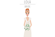 Bride Portrait Creator | Wedding Art, a Person Illustration by Lauren Lesley Studio (Thumbnail 14 of 29)