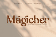 Magicher - Ligature Connected, a Serif Font by Mokatype Studio (Thumbnail 1 of 15)
