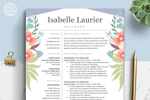 Floral Resume | Creative CV Template