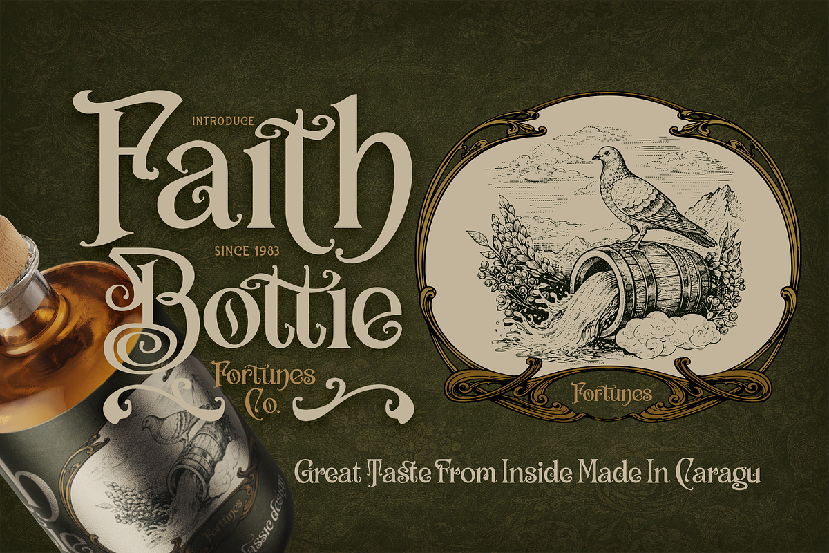 Libston - Luxurious Vintage & Extras, a Serif Font by Fortunes Co (Photo 2 of 14)