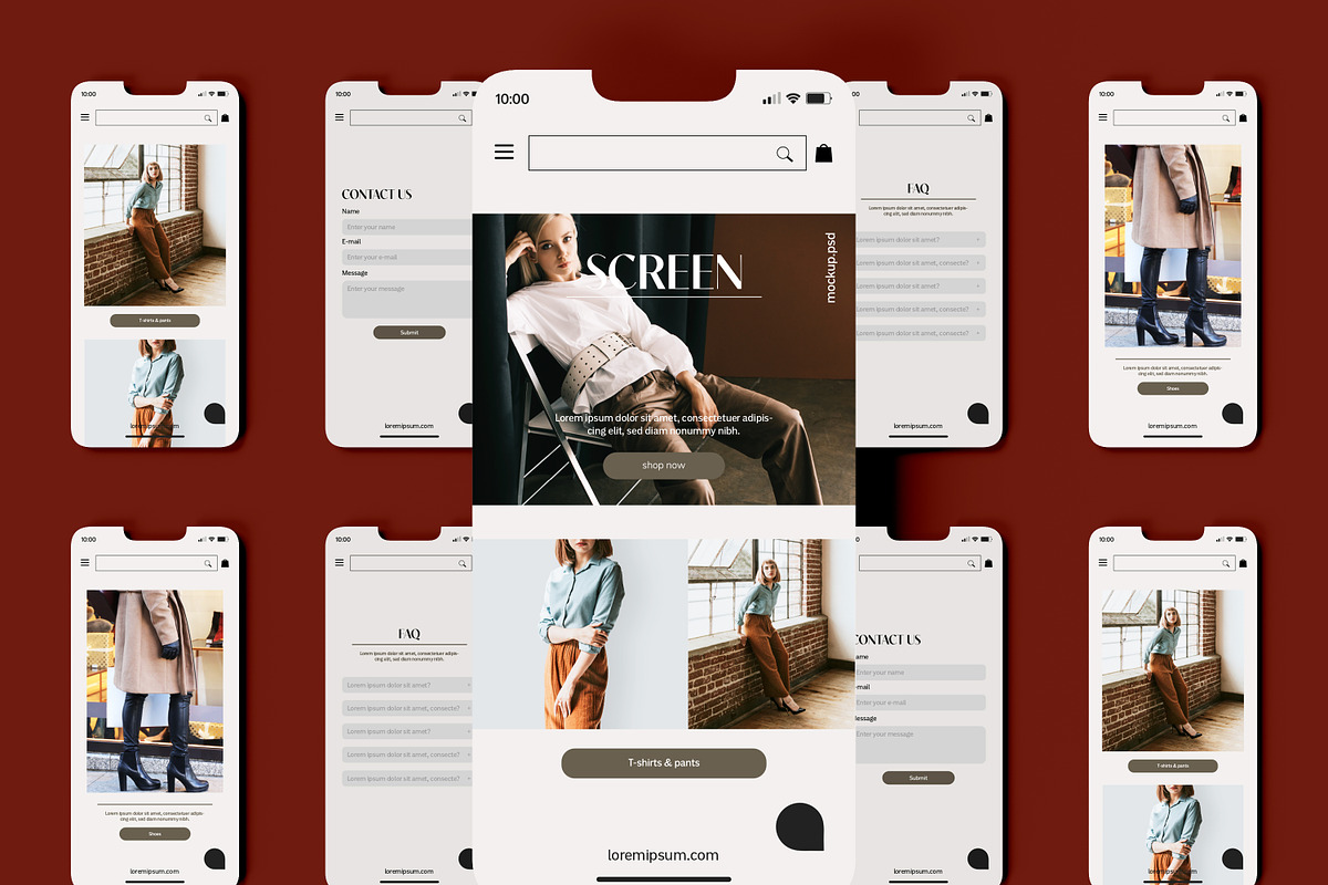 Ui Screens Presentation Mockup, a Device Mockup by Mego-studio
