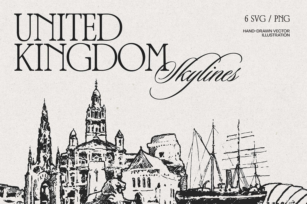 United Kingdom Skylines, a Work Illustration by TheMountBirdStudio (Photo 1 of 8)