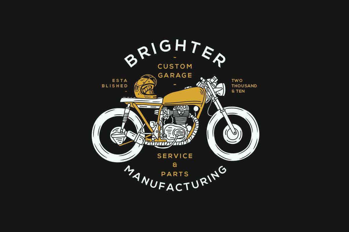 Motorcycle Badge - Logo, a Branding & Logo Template by aixsponza (Photo 2 of 2)