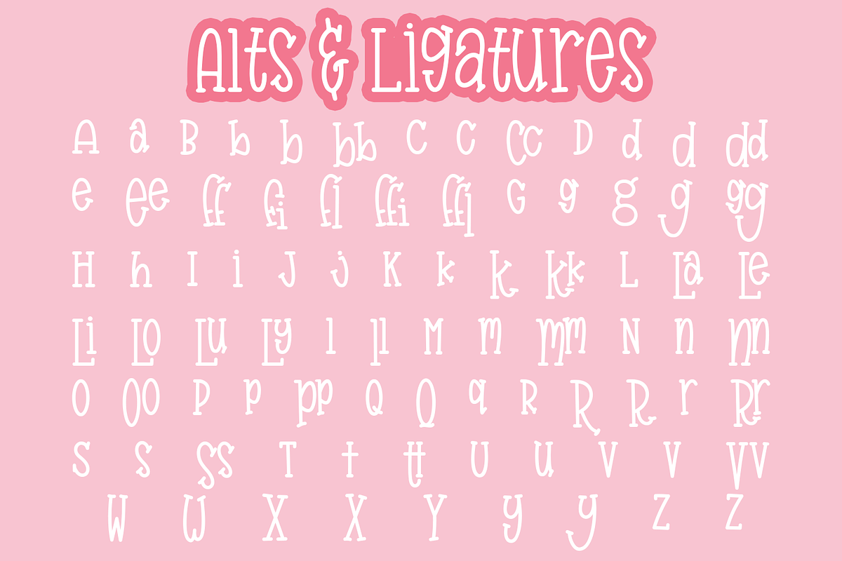 Badumsquish - a bouncy squishy font, a Slab Serif Font by Amber Nest Design (Photo 4 of 7)