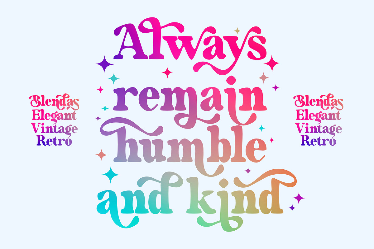 Blendas | Elegant Vintage Typeface, a Font by Sealoung (Photo 2 of 13)