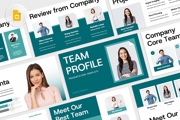 Team Profile Google Slides preview 8