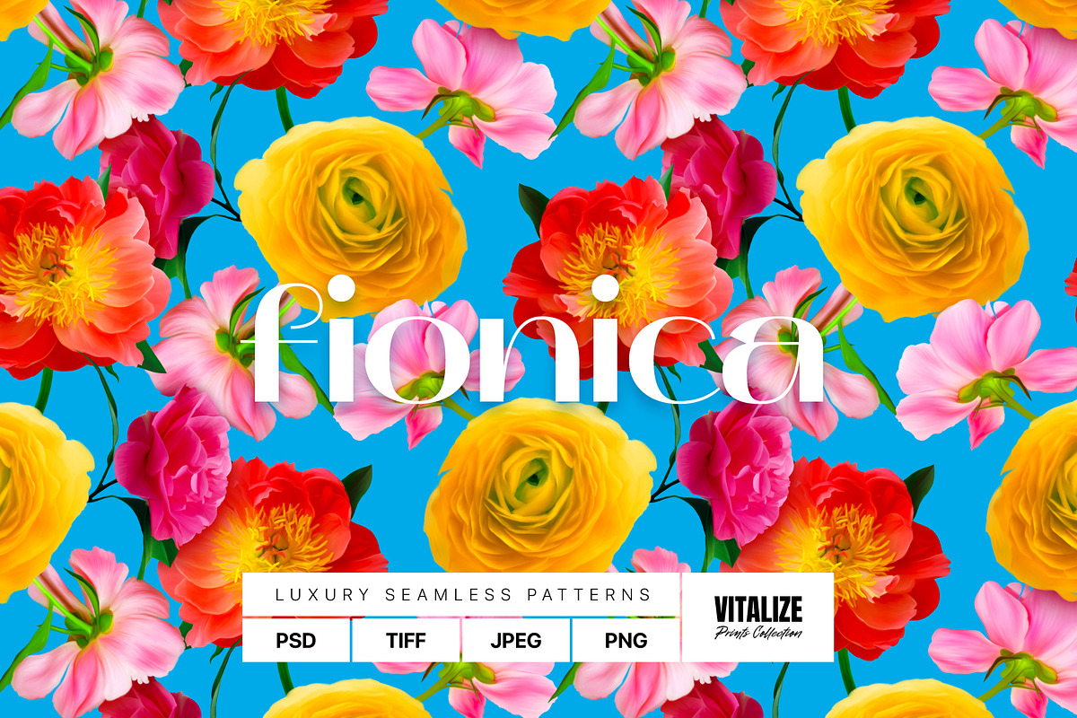 FIONICA — Luxury Seamless Pattern, a Pattern Graphic by Designnina Shop (Photo 1 of 11)