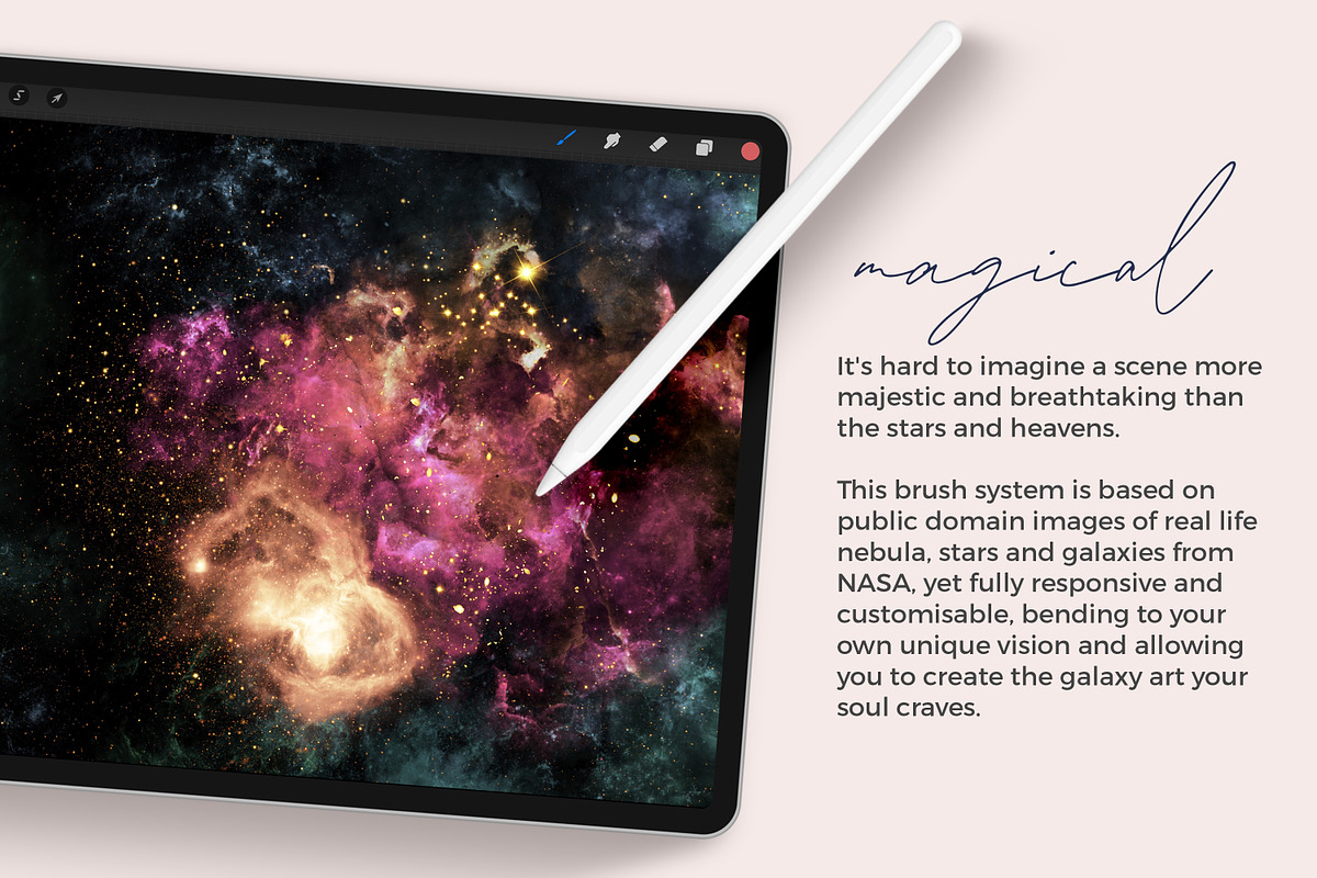 Galaxy Brushes for Procreate, a Brush Add-On by AJ Brushes (Photo 3 of 11)
