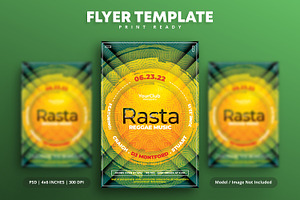 Reggae Party EDM Flyer