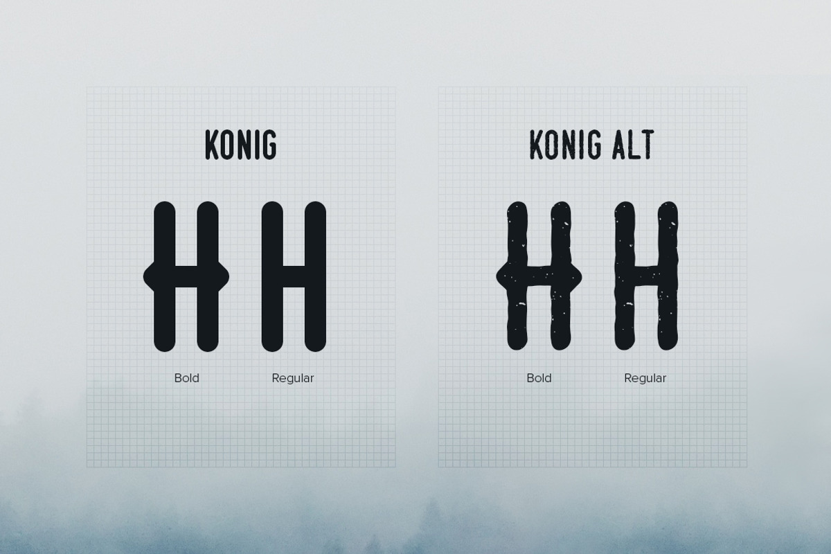 Konig Typeface preview 2