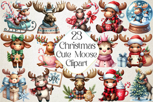 Cute Christmas Moose Sublimation Bun, an Illustration by DreamPrint404