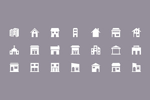 125 Building Vector Icons