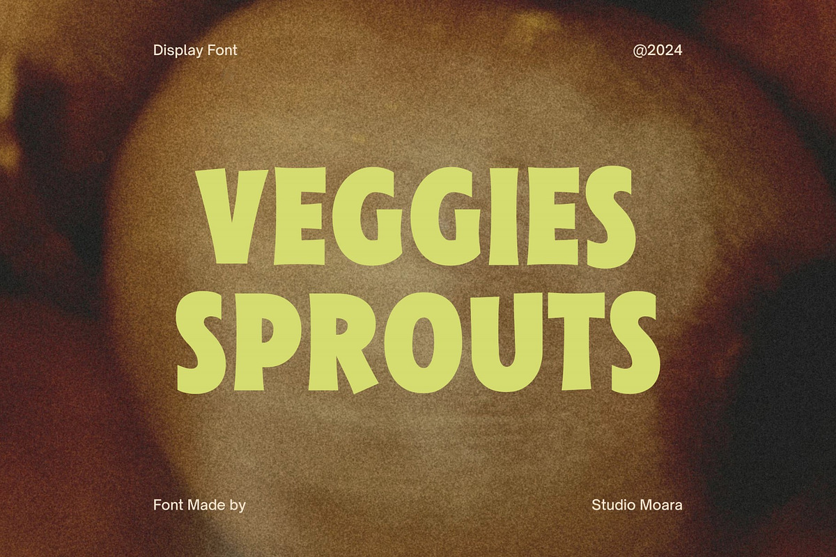 Veggies Sprouts - Playful Display Fo, a Font by Studio Moara (Photo 1 of 8)