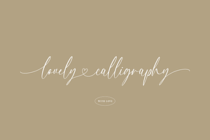 With Love Calligraphy Font