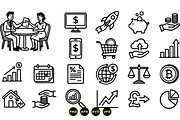 Business Finance Icon Vector Set, an Illustration by designvectx (Thumbnail 3 of 3)