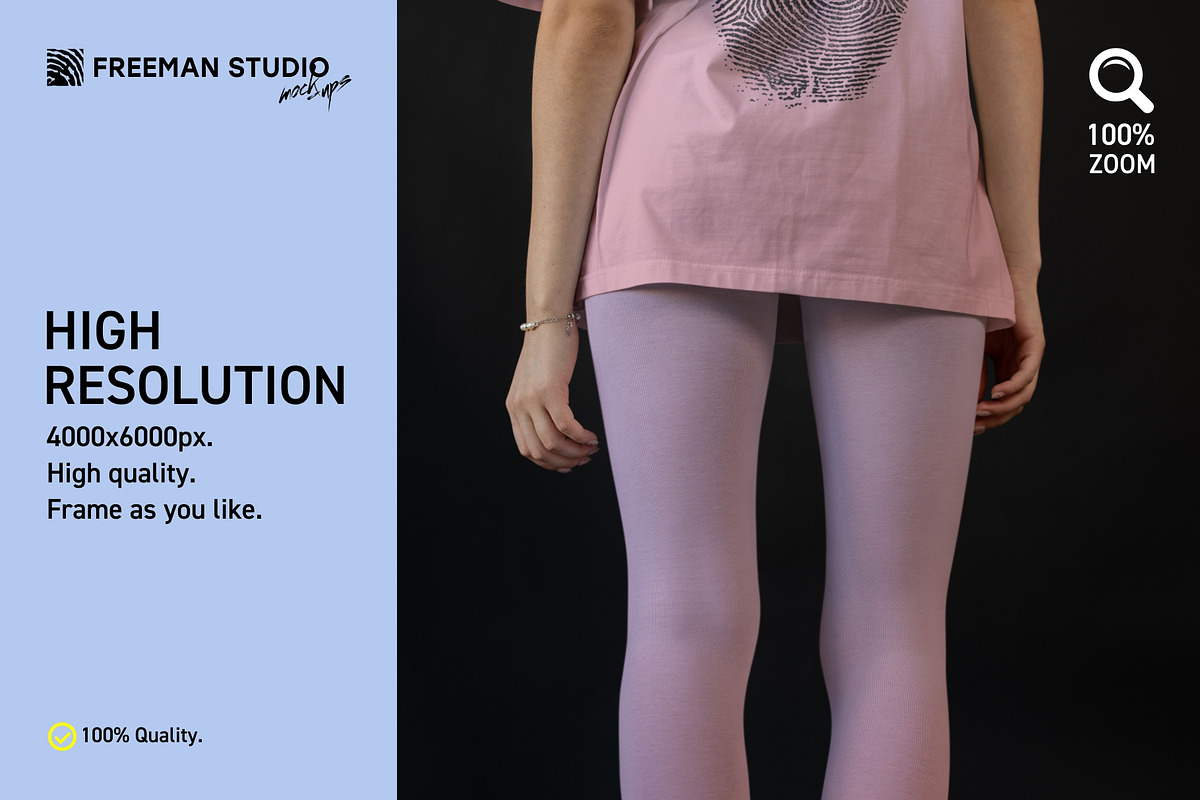 Leggings and T-Shirt Mockup, a Mockup by Freeman Studio (Photo 4 of 15)