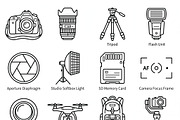 Bundles Tiny Hobby Outline Icons, an Outline Icon by adenpinkstore (Thumbnail 2 of 16)