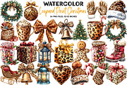 Leopard Print Christmas Clipart, an Illustration by DreamArtGraphic (Thumbnail 1 of 5)