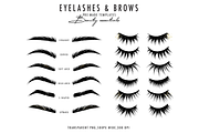 Makeup logo Lashes Brows SVG, an Icon by Milatoo (Thumbnail 1 of 3)