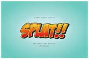 Comic and Cartoon Text Effects (AI), a Layer Style Add-On by Vector Galore (Thumbnail 1 of 11)