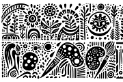 Vintage Birds Folk Art, a Decorative Illustration by devastd (Thumbnail 17 of 28)