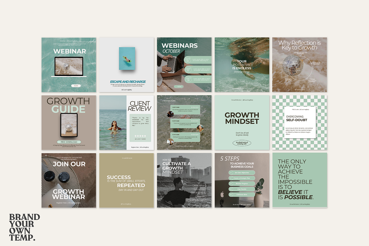 Coaching Canva Templates, a Social Media Template by BYOTstudios (Photo 6 of 8)