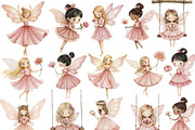 Watercolor Magical Garden Pink PNG, an Illustration by JackArt (Thumbnail 2 of 8)