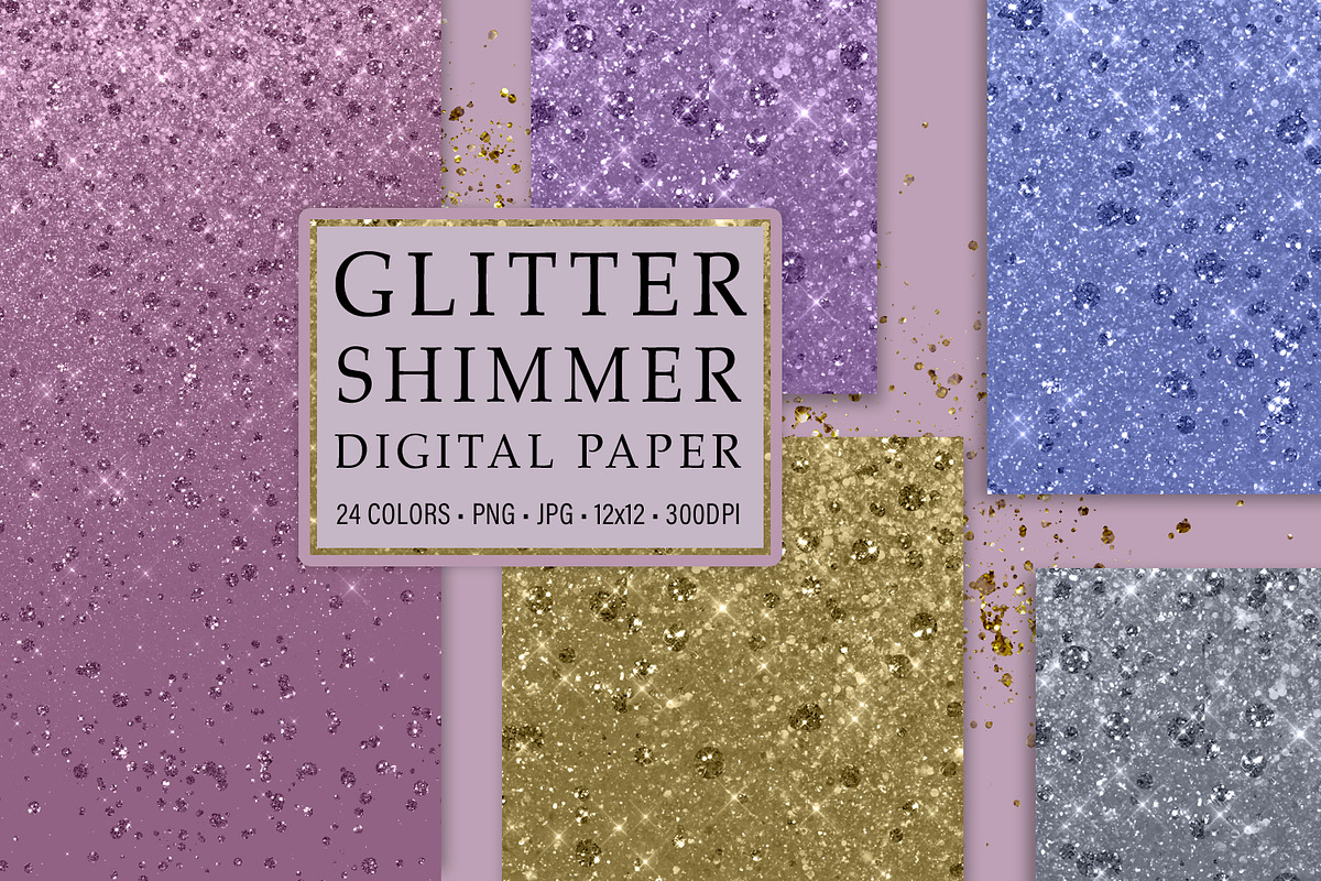 Glitter Shimmer Paper, a Texture Graphic by Julie Campbell (Photo 1 of 10)