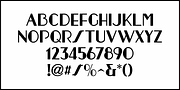 Schoolyard Deco JNL, a Sans Serif Font by Jeff Levine Fonts (Thumbnail 3 of 5)