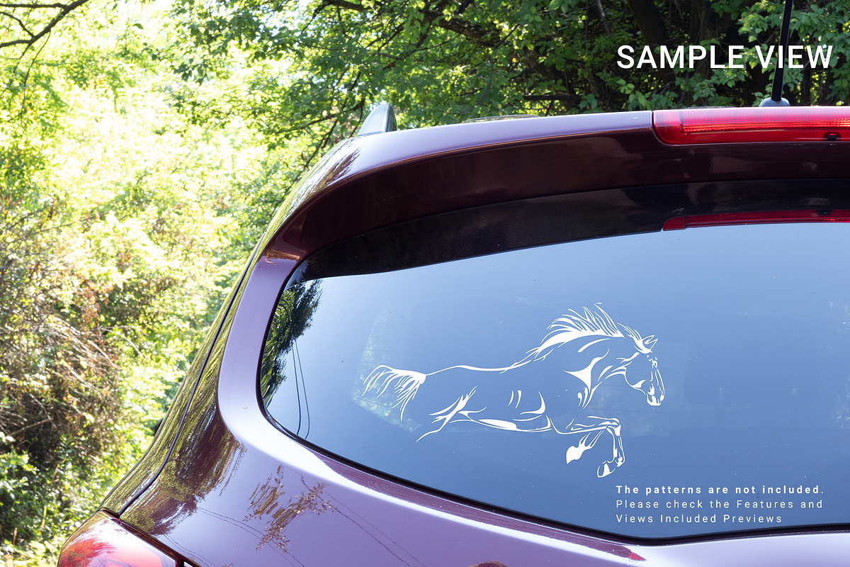 Car Sticker Mockup Set, a Product Mockup by mock-ups (Photo 9 of 10)